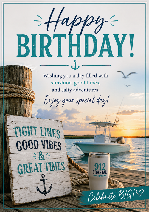 912 Coastal Birthday Card Bundle