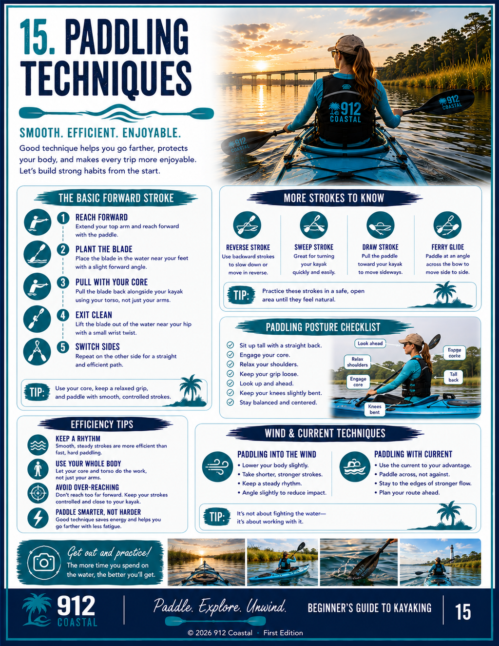 Beginner's Guide to Kayaking | 24-Page Digital PDF | Safety, Gear, Paddling Tips & Kayak Fishing | 912 Coastal