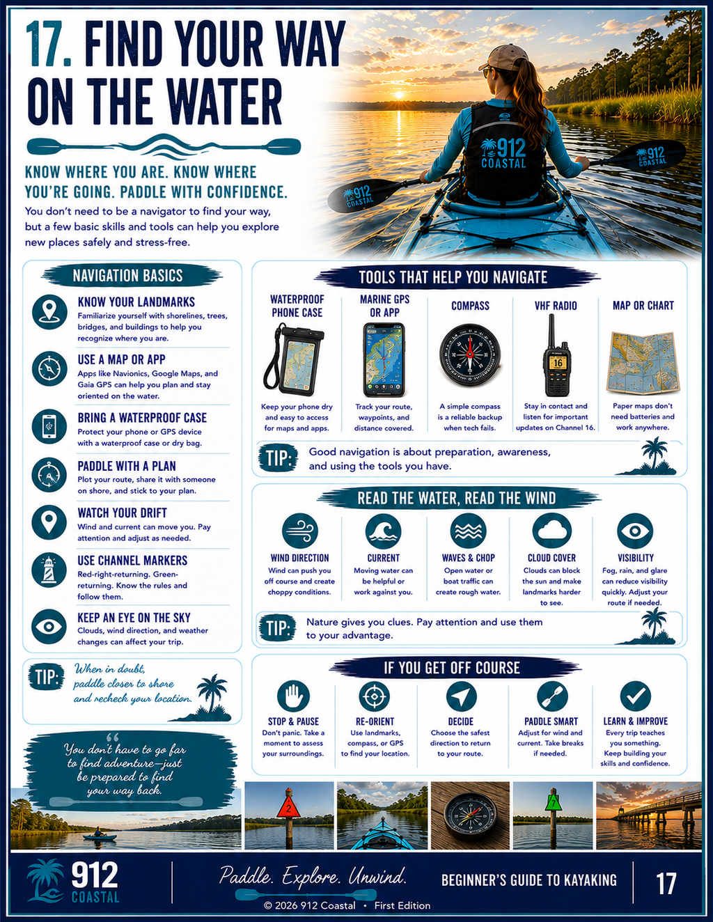 Beginner's Guide to Kayaking | 24-Page Digital PDF | Safety, Gear, Paddling Tips & Kayak Fishing | 912 Coastal