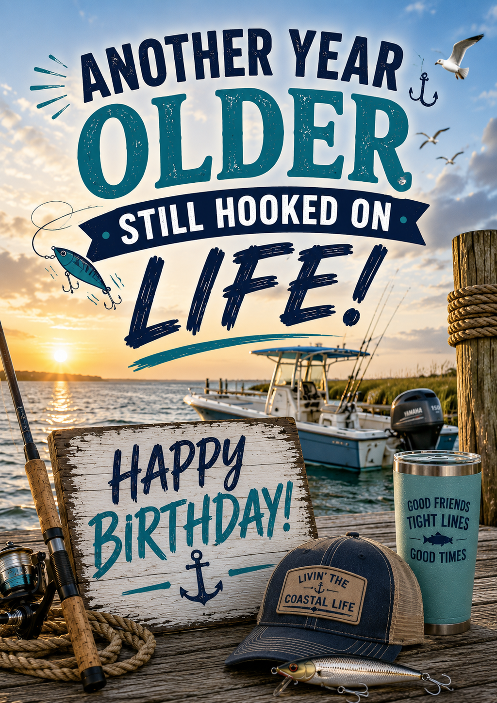 912 Coastal Birthday Card Bundle