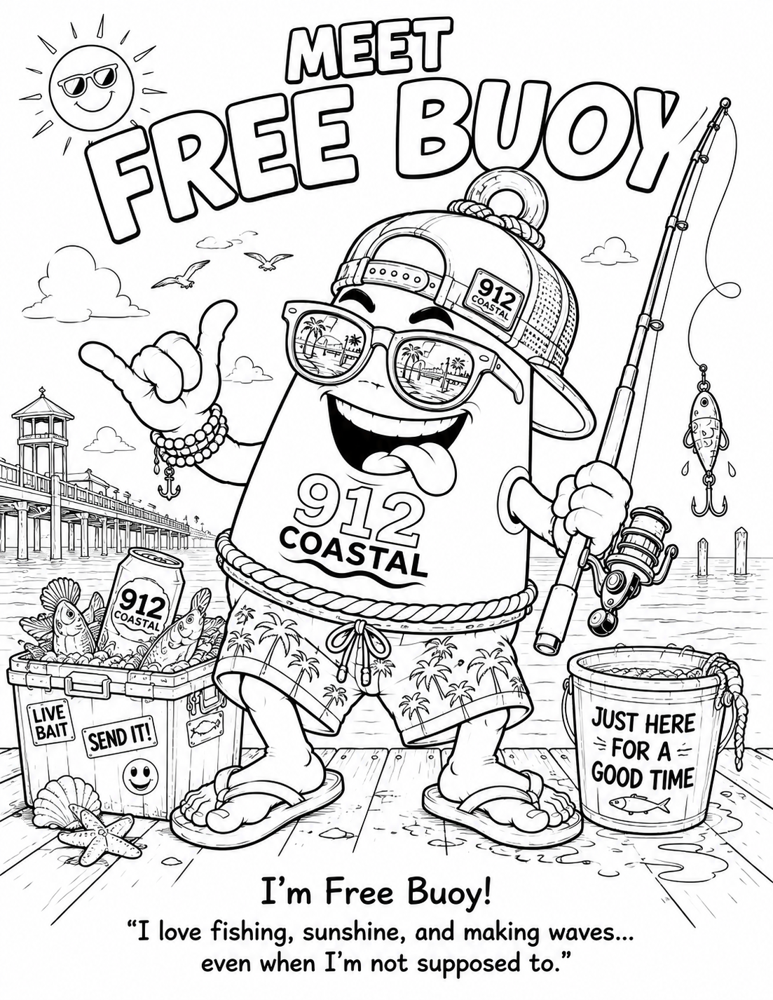 Free Buoy Coloring Book