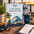 912 Coastal Cruise Planner | Printable Cruise Travel Planner PDF | Cruise Checklist, Packing List, Budget & Excursion Planner | Instant Download