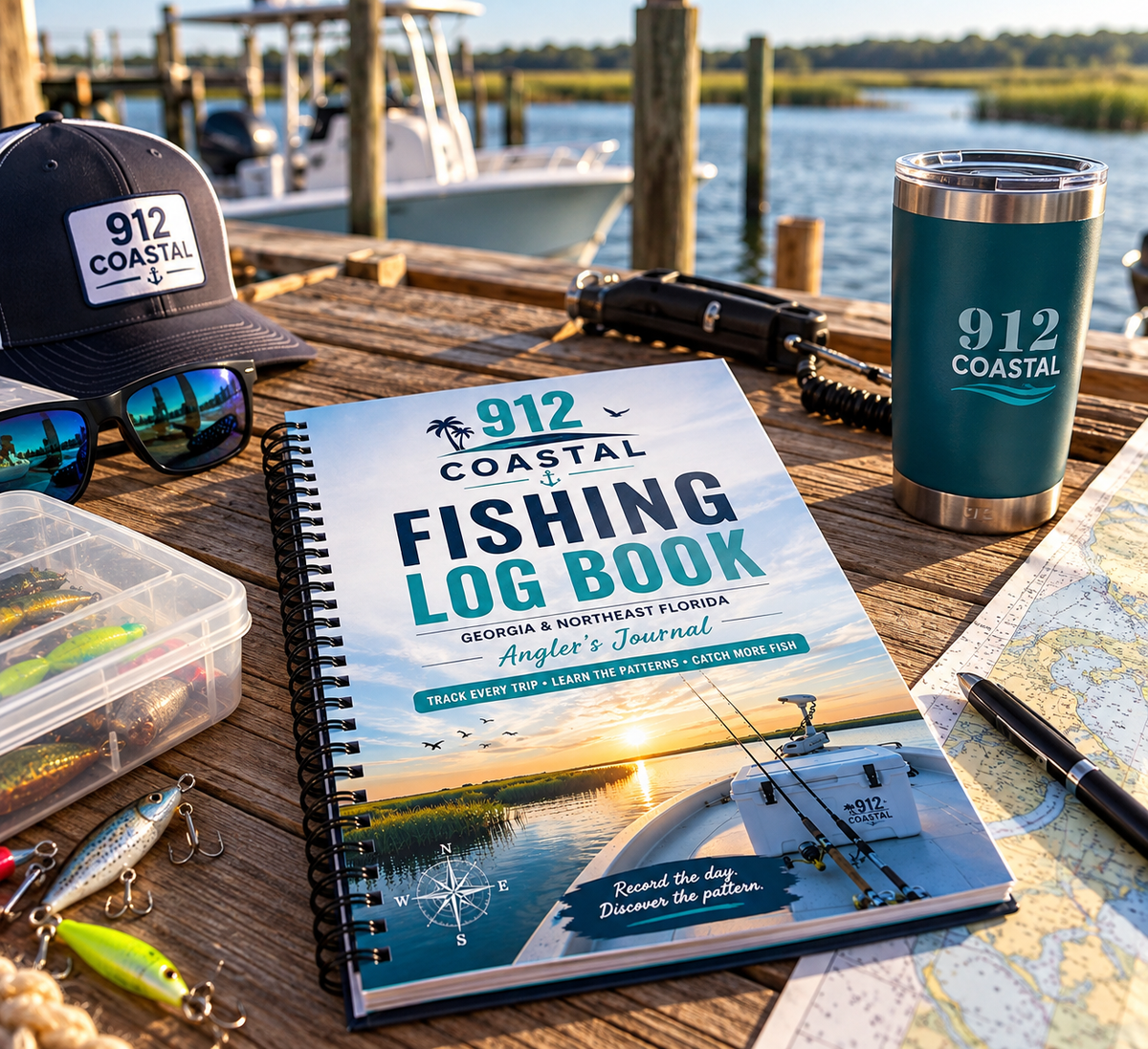 912 Coastal Fishing Log Book | Printable PDF Fishing Journal