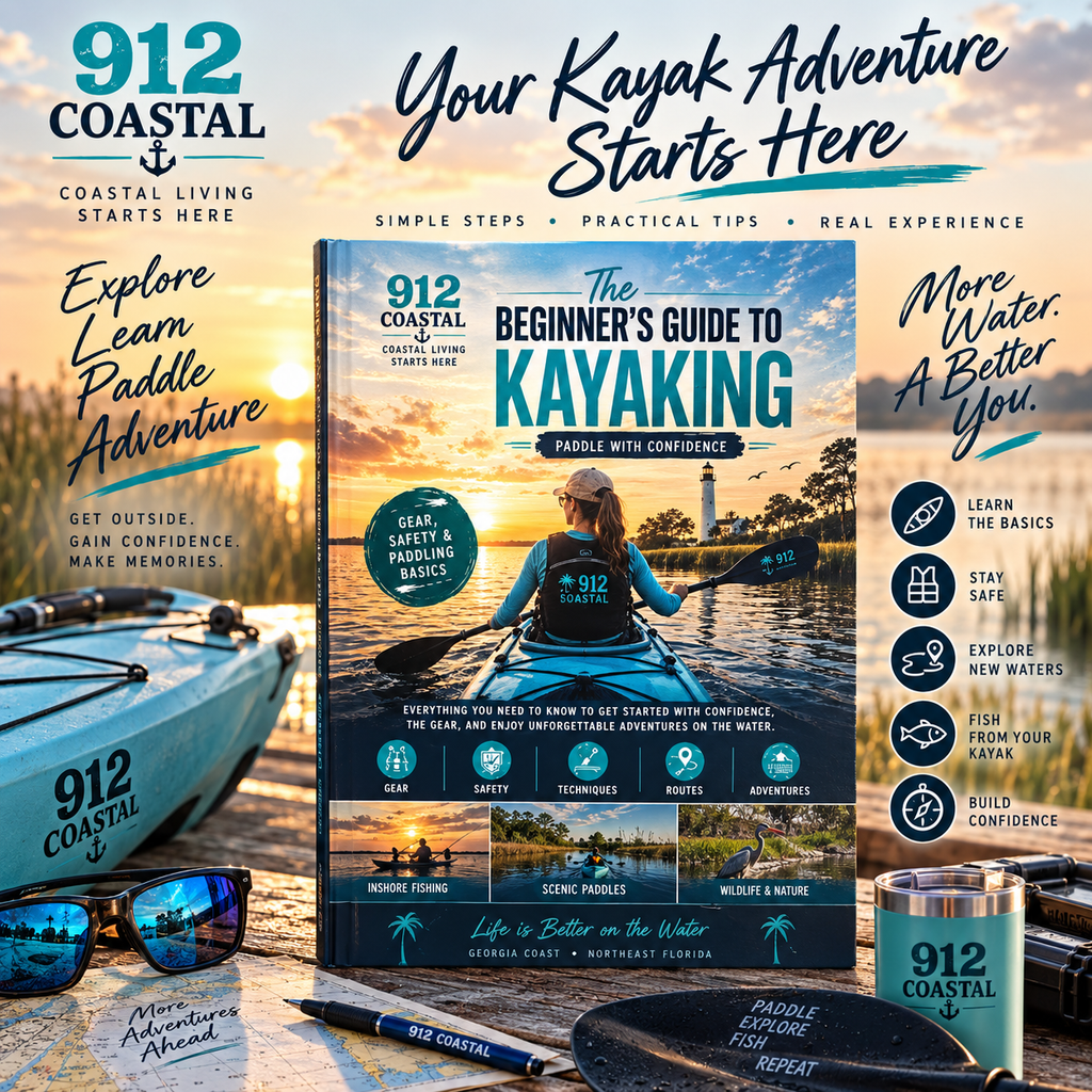 Beginner's Guide to Kayaking | 24-Page Digital PDF | Safety, Gear, Paddling Tips & Kayak Fishing | 912 Coastal