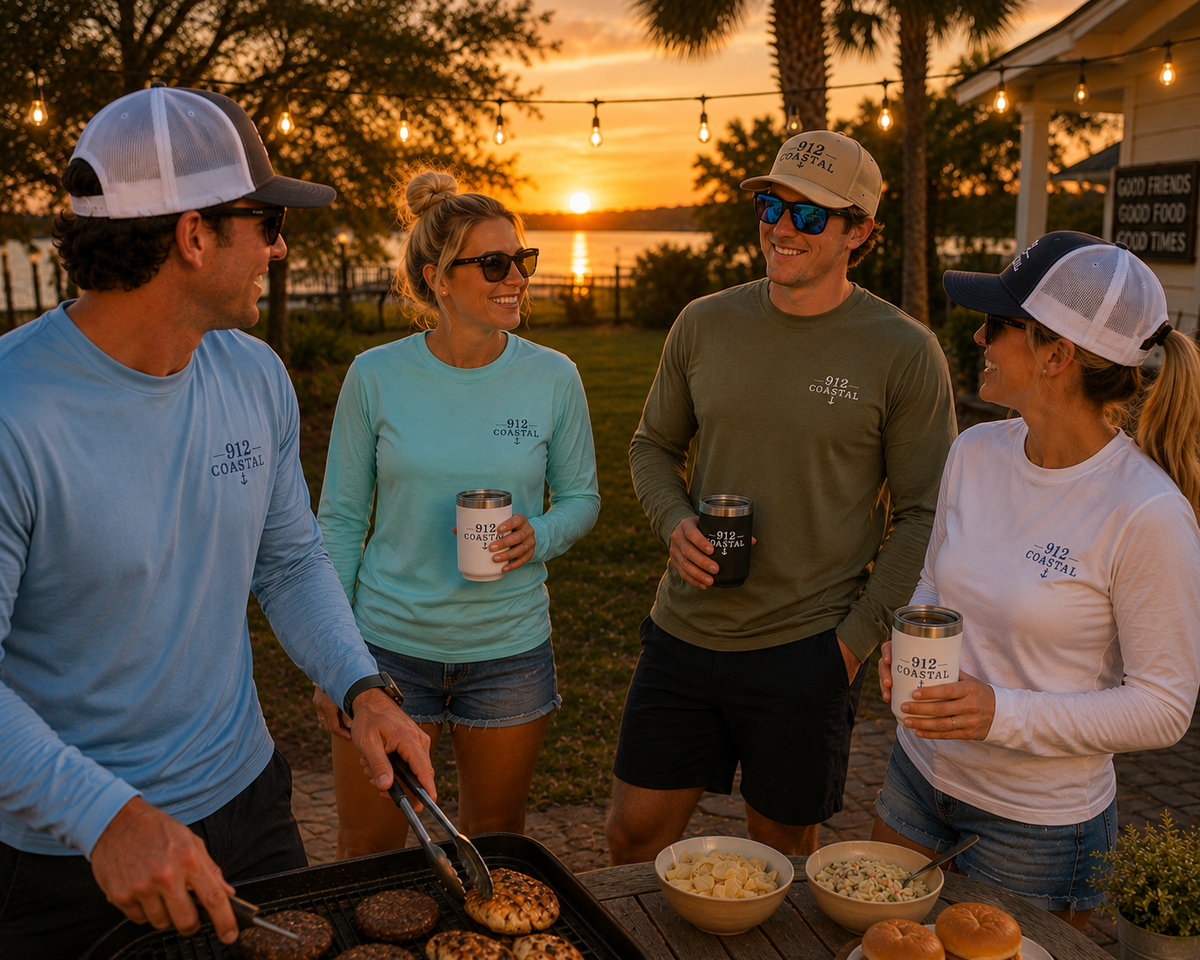 912 Coastal Heritage Collection | Men's UPF 44+ Performance Fishing Long Sleeve Shirt