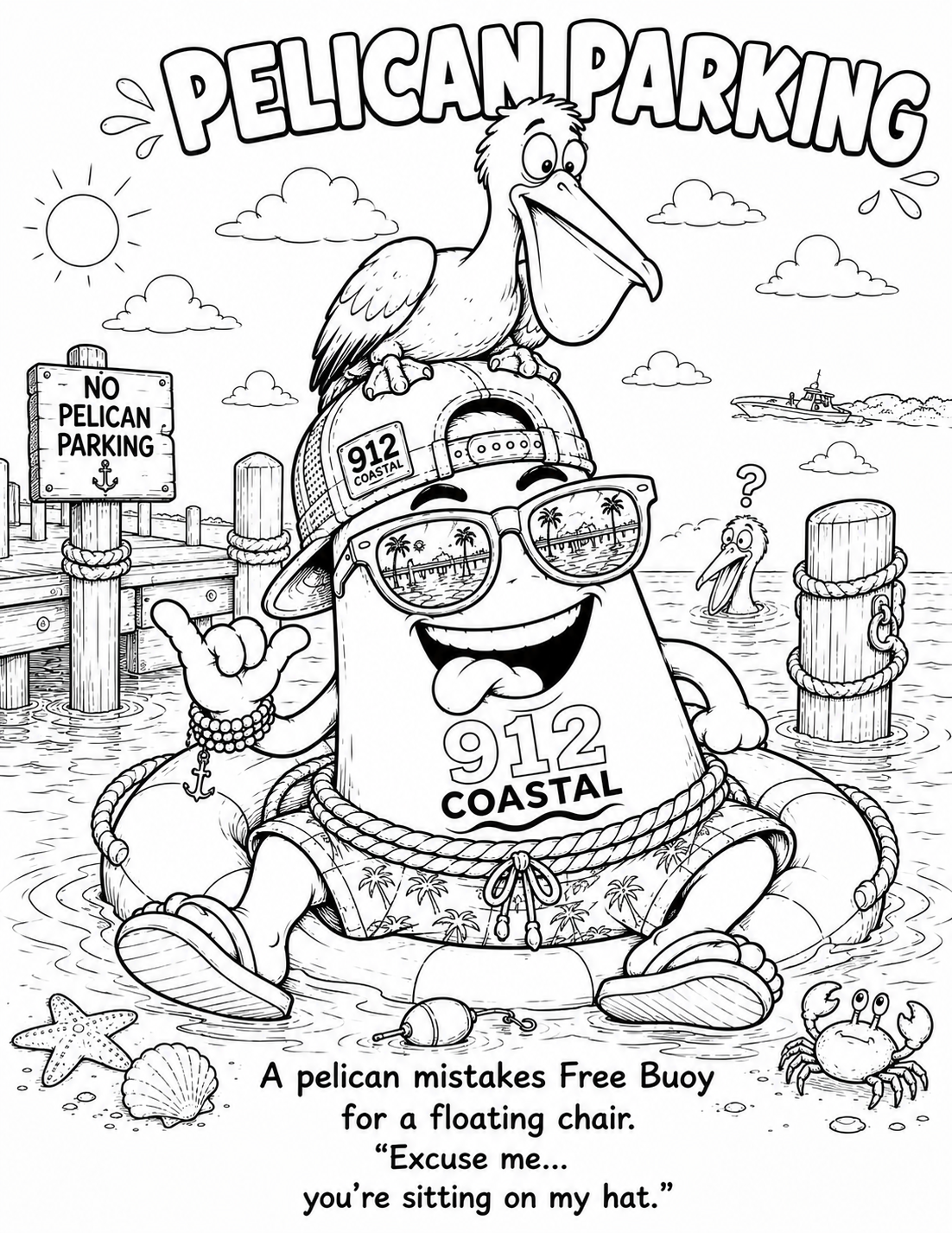 Free Buoy Coloring Book
