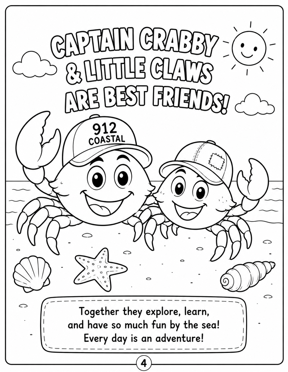Captain Crabby & Little Claws Coloring Book