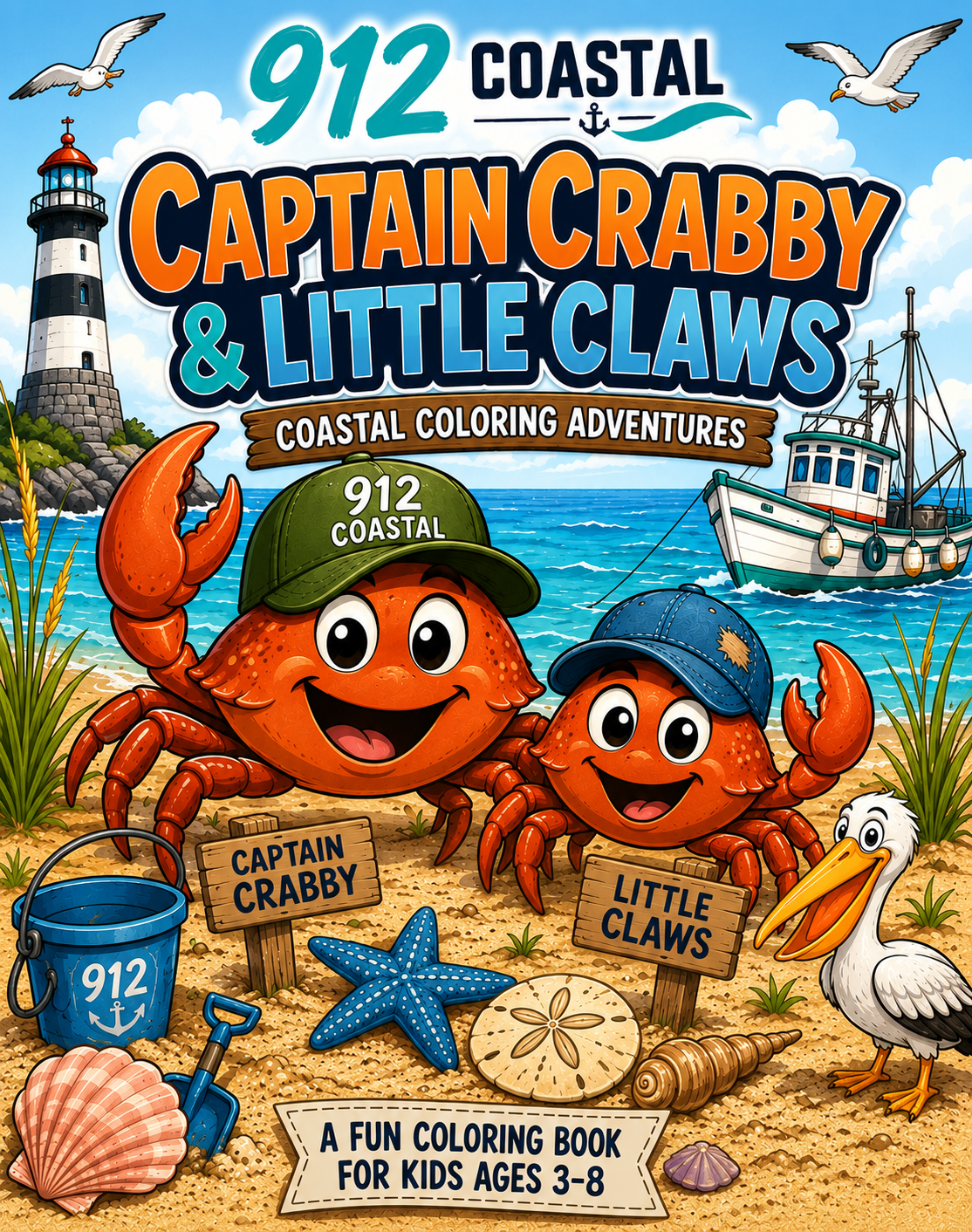 Captain Crabby & Little Claws Coloring Book