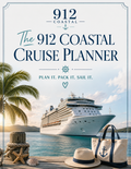912 Coastal Cruise Planner | Printable Cruise Travel Planner PDF | Cruise Checklist, Packing List, Budget & Excursion Planner | Instant Download