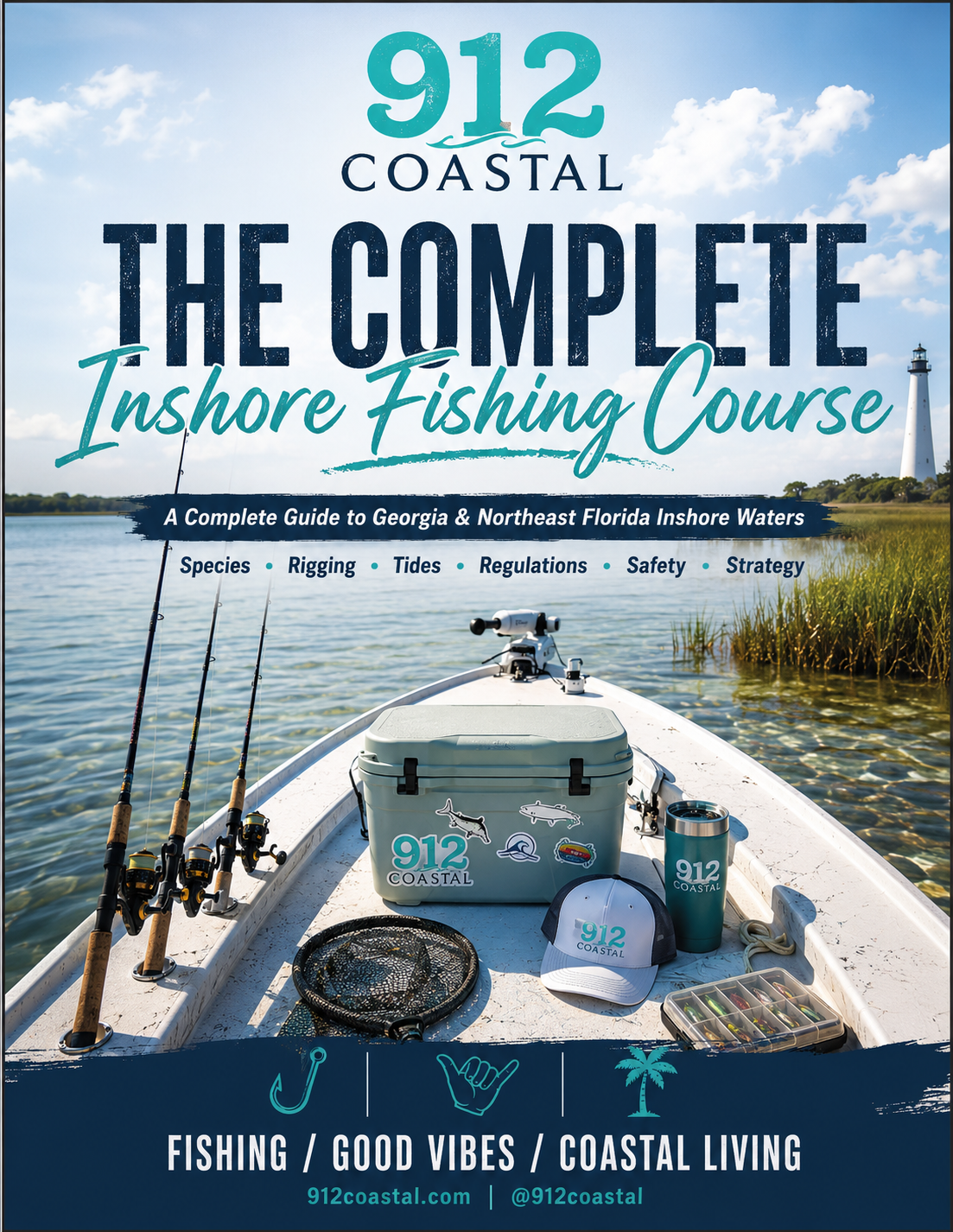 912 Coastal: The Complete Inshore Fishing Course | Saltwater Fishing Guide | Beginner to Advanced Anglers | Digital PDF