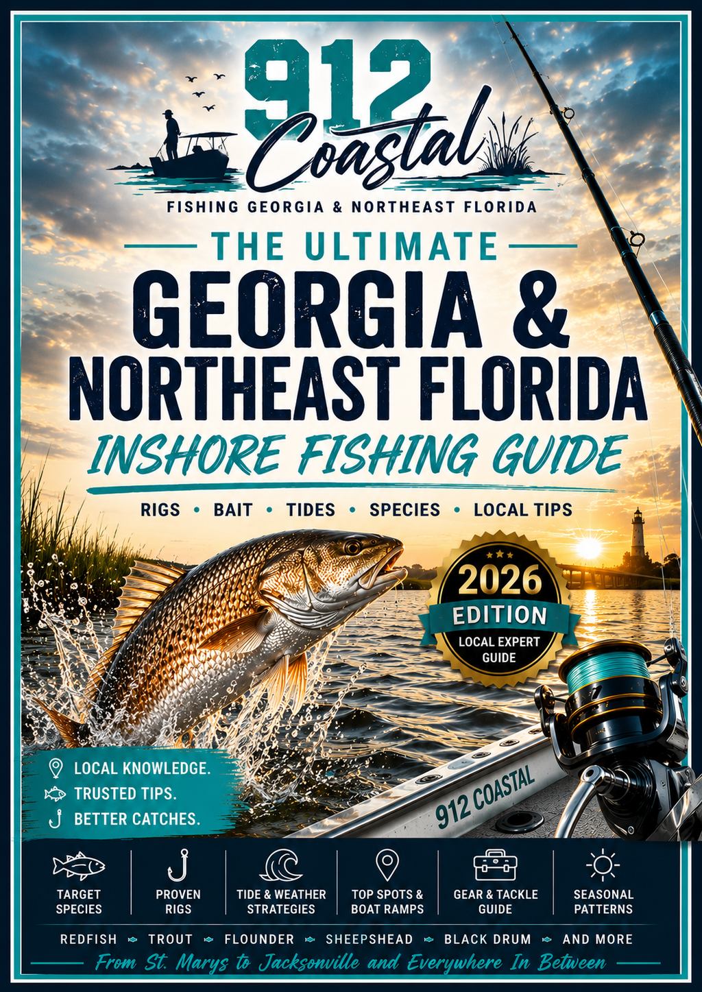 Georgia & Northeast Florida Inshore Fishing Guide | 20-Page Digital PDF for Redfish, Trout & Flounder