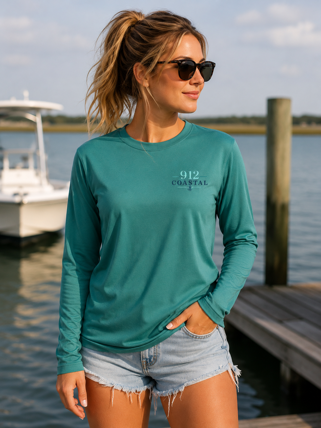 912 Coastal Heritage Collection | Men's UPF 44+ Performance Fishing Long Sleeve Shirt