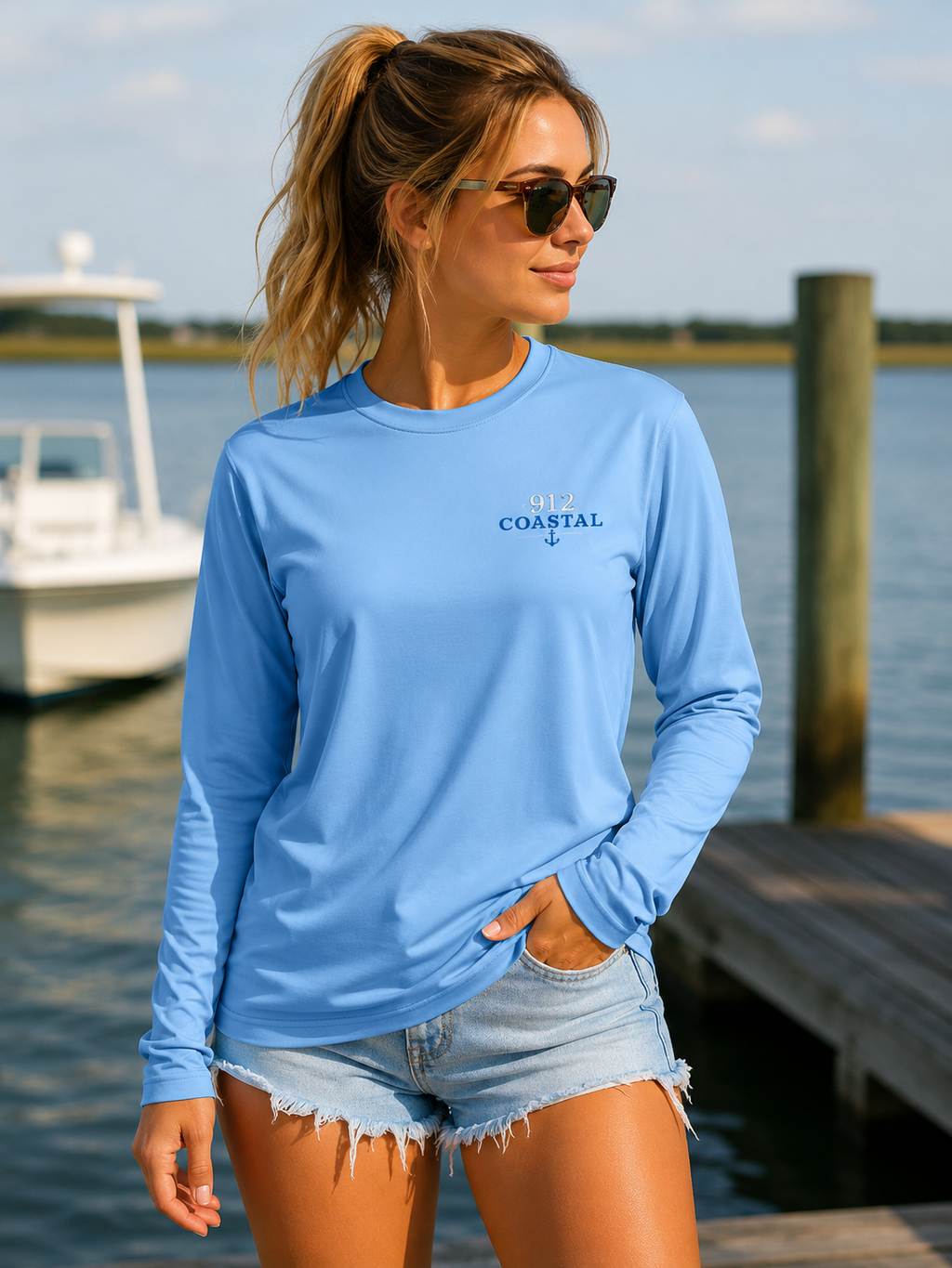 912 Coastal Heritage Collection | Men's UPF 44+ Performance Fishing Long Sleeve Shirt