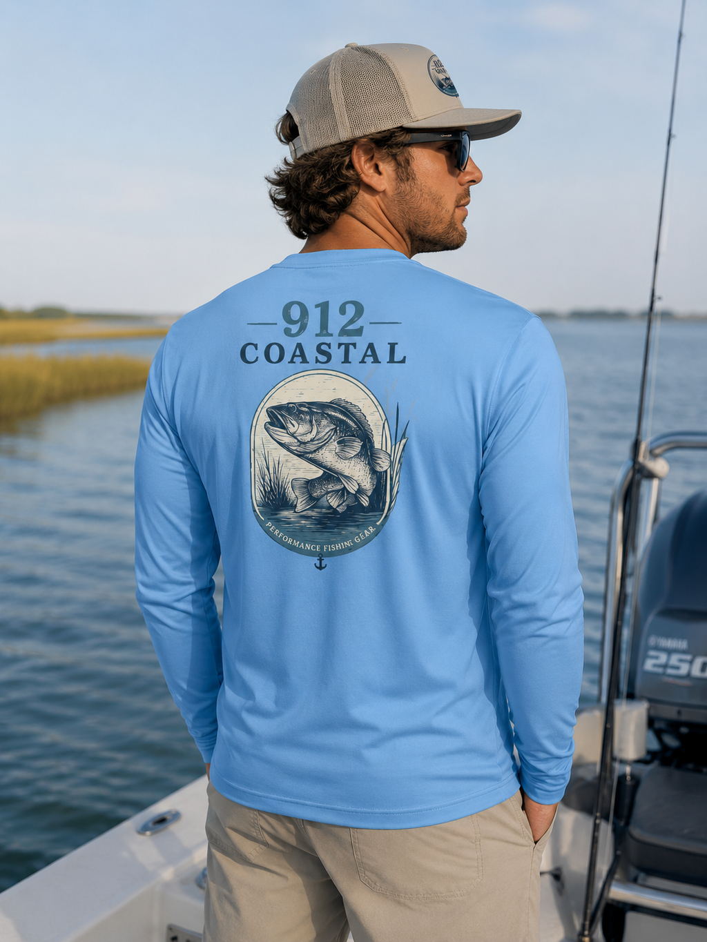912 Coastal Heritage Collection | Men's UPF 44+ Performance Fishing Long Sleeve Shirt
