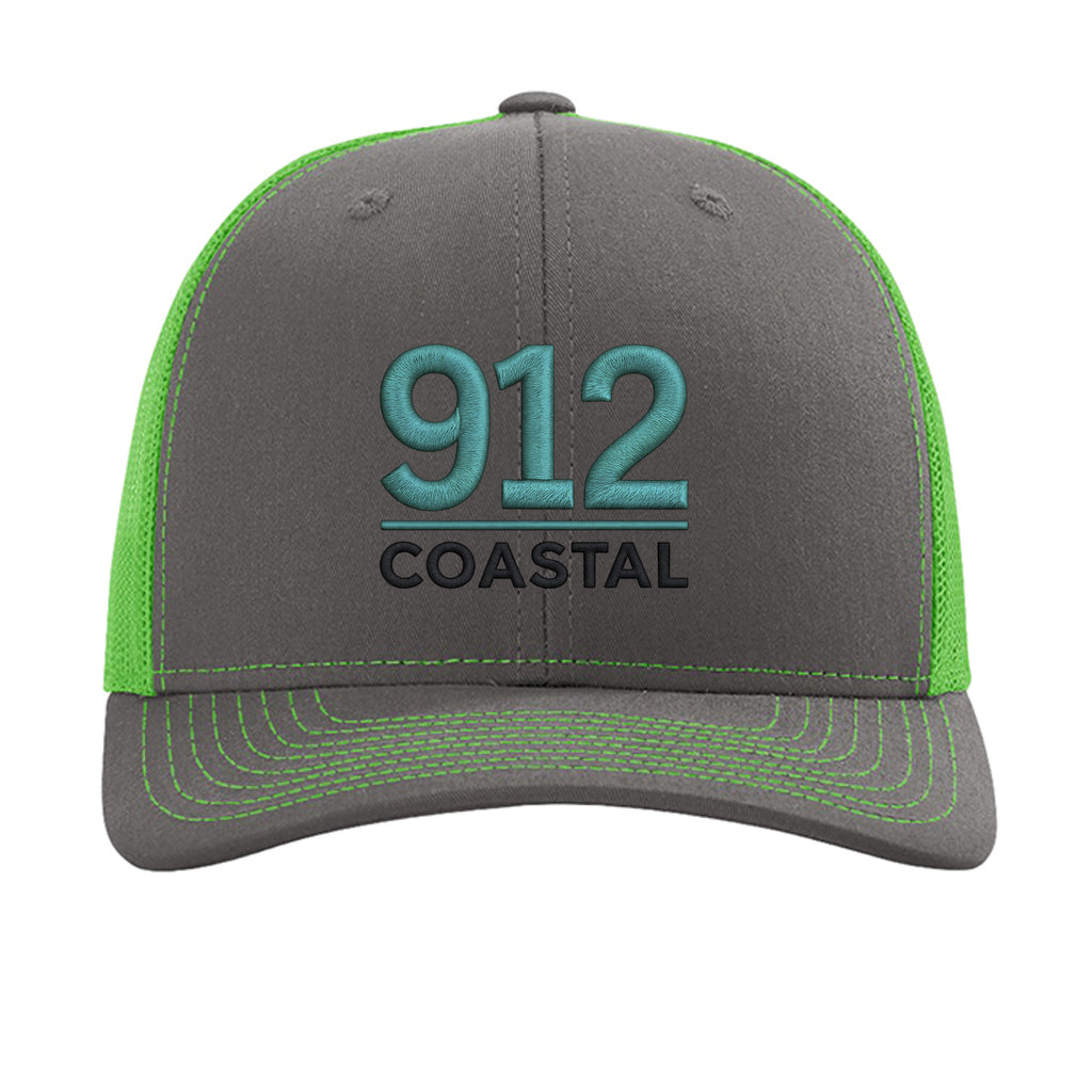 Charcoal/ Neon Green - 112 - FRONT