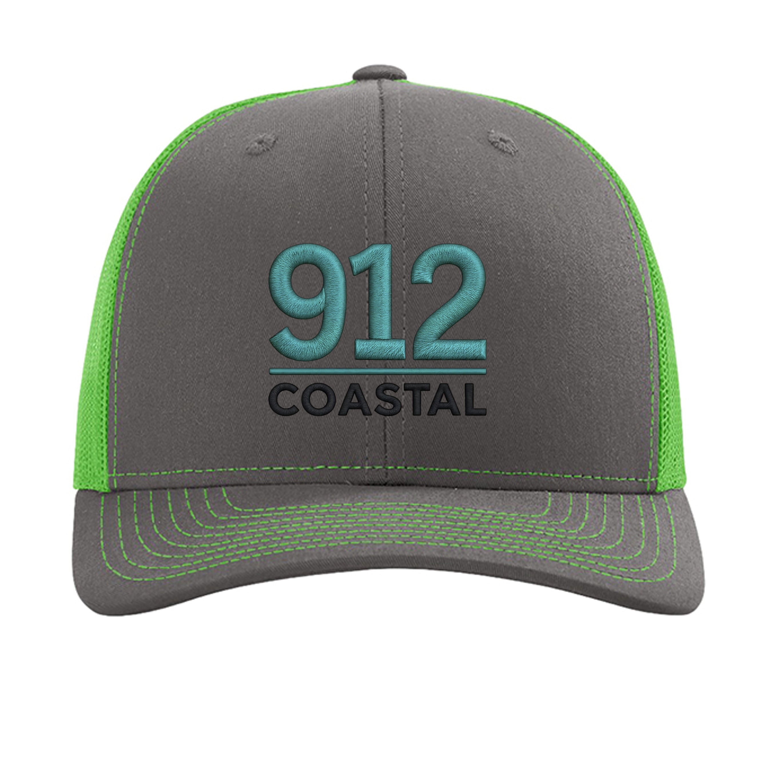 Charcoal/ Neon Green - 112 - FRONT
