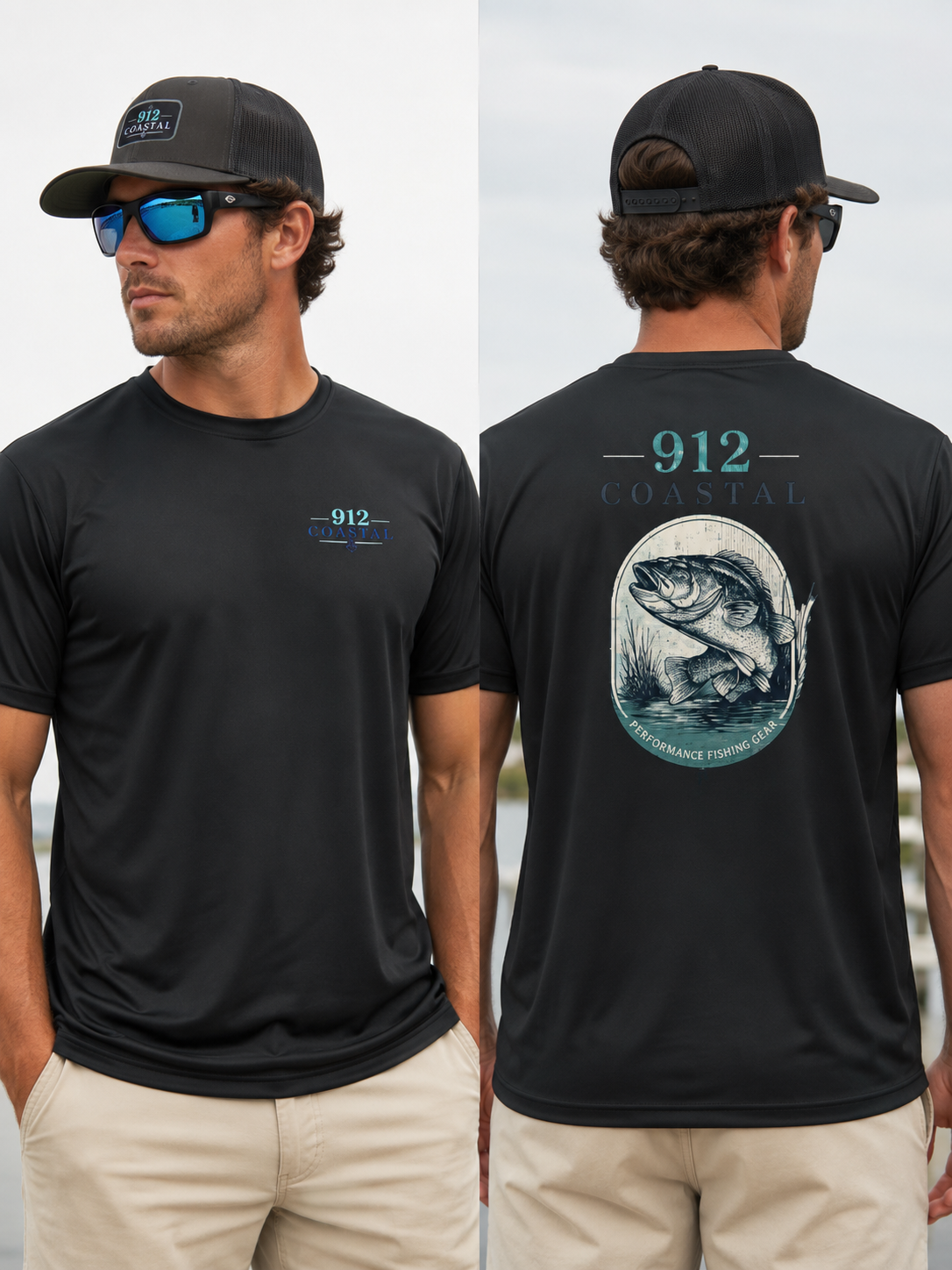 912 Coastal Heritage Collection | Men's UPF 44+ Performance Fishing Short Sleeve Shirt